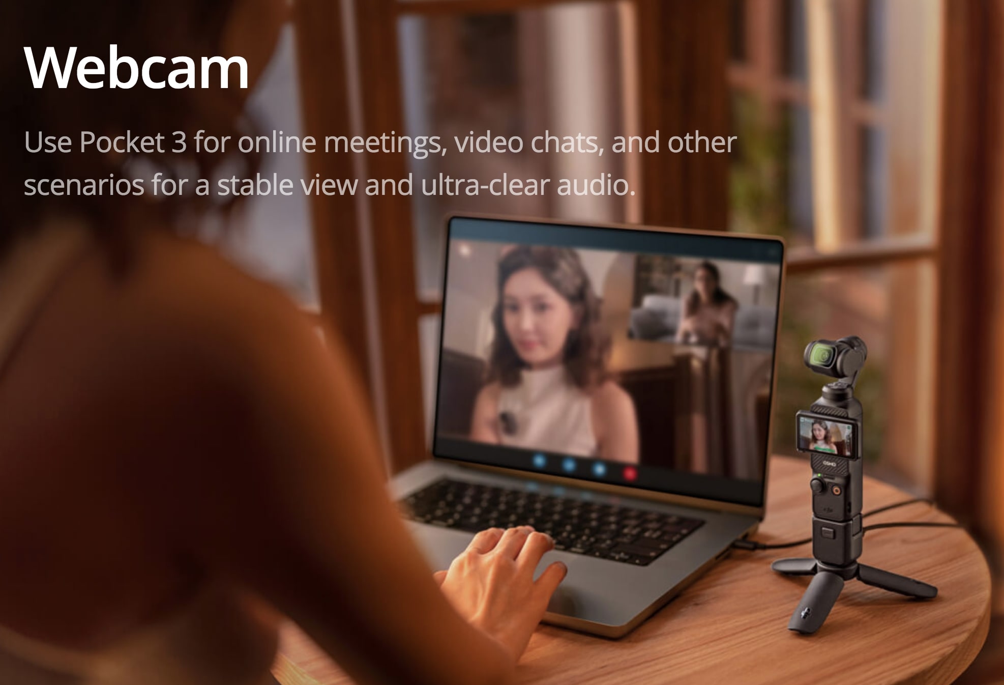 osmo three webcam