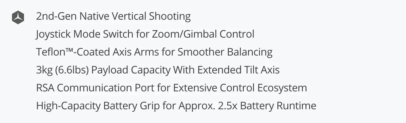 DJI RS 4 SPECS IN KENYA