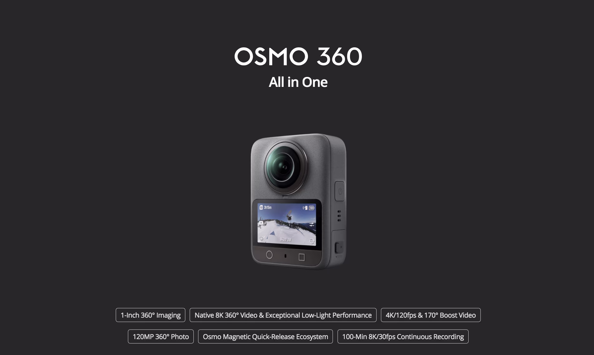 dji osmo 360 specs kenya